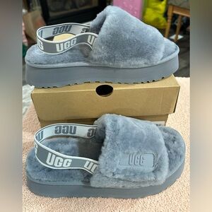UGG Fur Platform Slide
